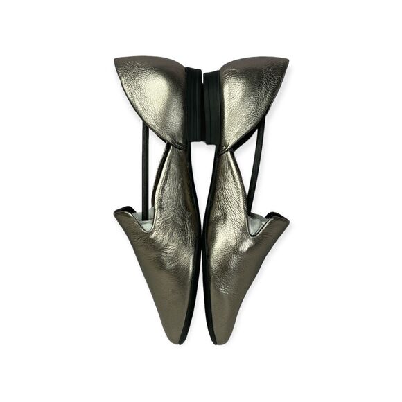 Bottero Botmariana Pewter Round Toe Flats Size 9 - Picture 3 of 12